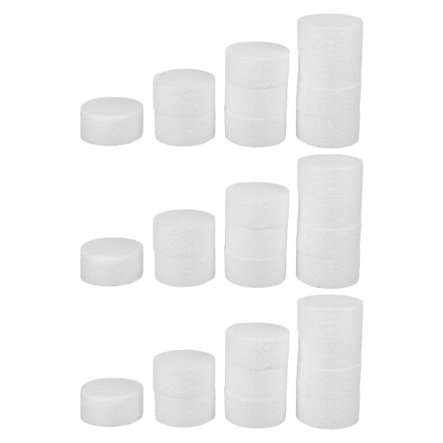 30St : Polystyreen Foam Cilinders 5X2,5Cm Voor DIY