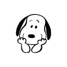 Snoopy Peanuts Woodstock - Grafica adesiva - Adesivo da parete per camion cellulare per laptop per auto Windows