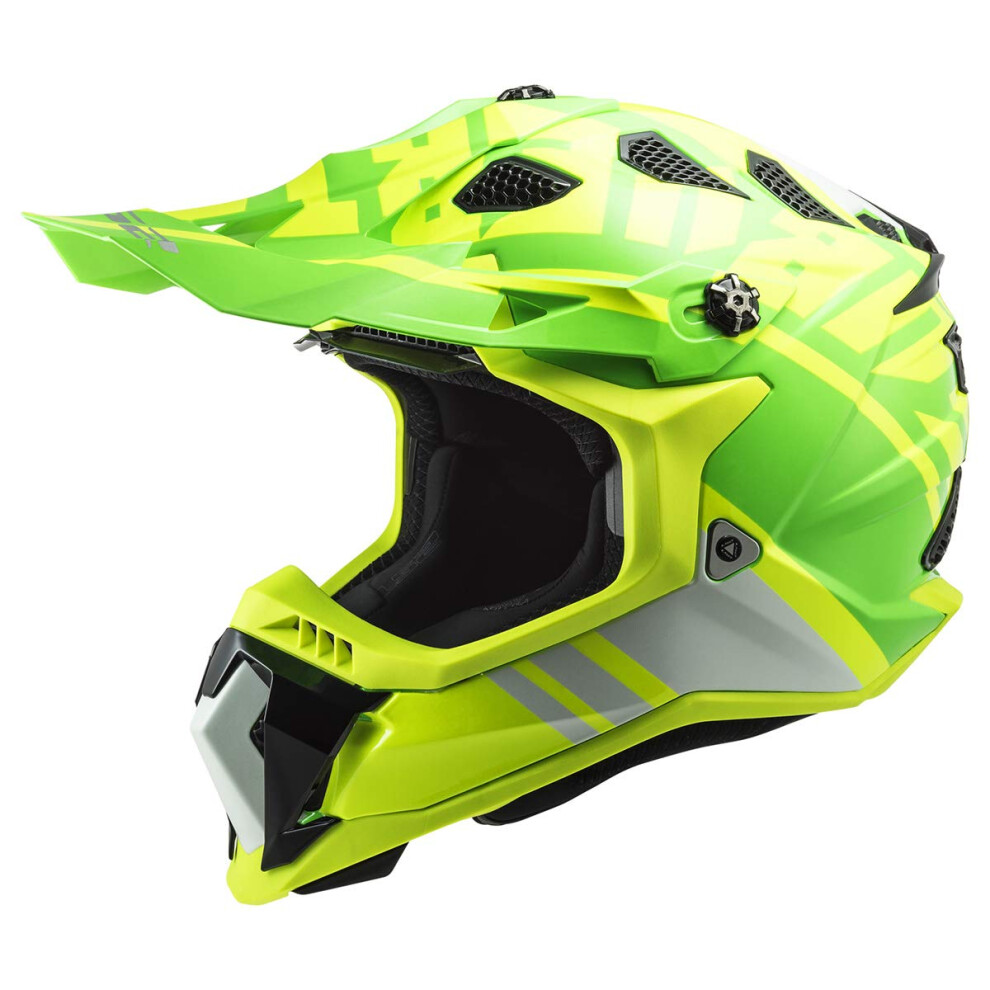 LS2 Helmets MX-Off Road Subverter Evo Helmet (Gammax Gloss Hi-Vis Yellow Green - 2X-Large)-image-OPC-PM8SJCJ-NEW