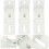 3 pairs vertical blind l bracket holder for internal installation 6