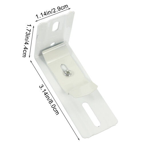 3 pairs vertical blind l bracket holder for internal installation 2