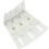 3 pairs vertical blind l bracket holder for internal installation 10