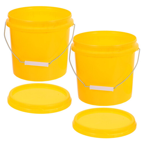 2 Stuks Plastic Wateremmer Met Voor Wateropslag