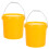 2 Stuks Plastic Wateremmer Met Voor Wateropslag 2