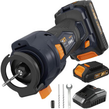MAXXT Cordless Plasterboard Cutting Tool 2Ah Battery & Charger Drywall Board Plywood Wood Ceiling