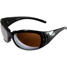 Global Vision Eyewear Marilyn 2 Plus motorbril voor dames, zwart frame, bling-ed-out met strass steentjes