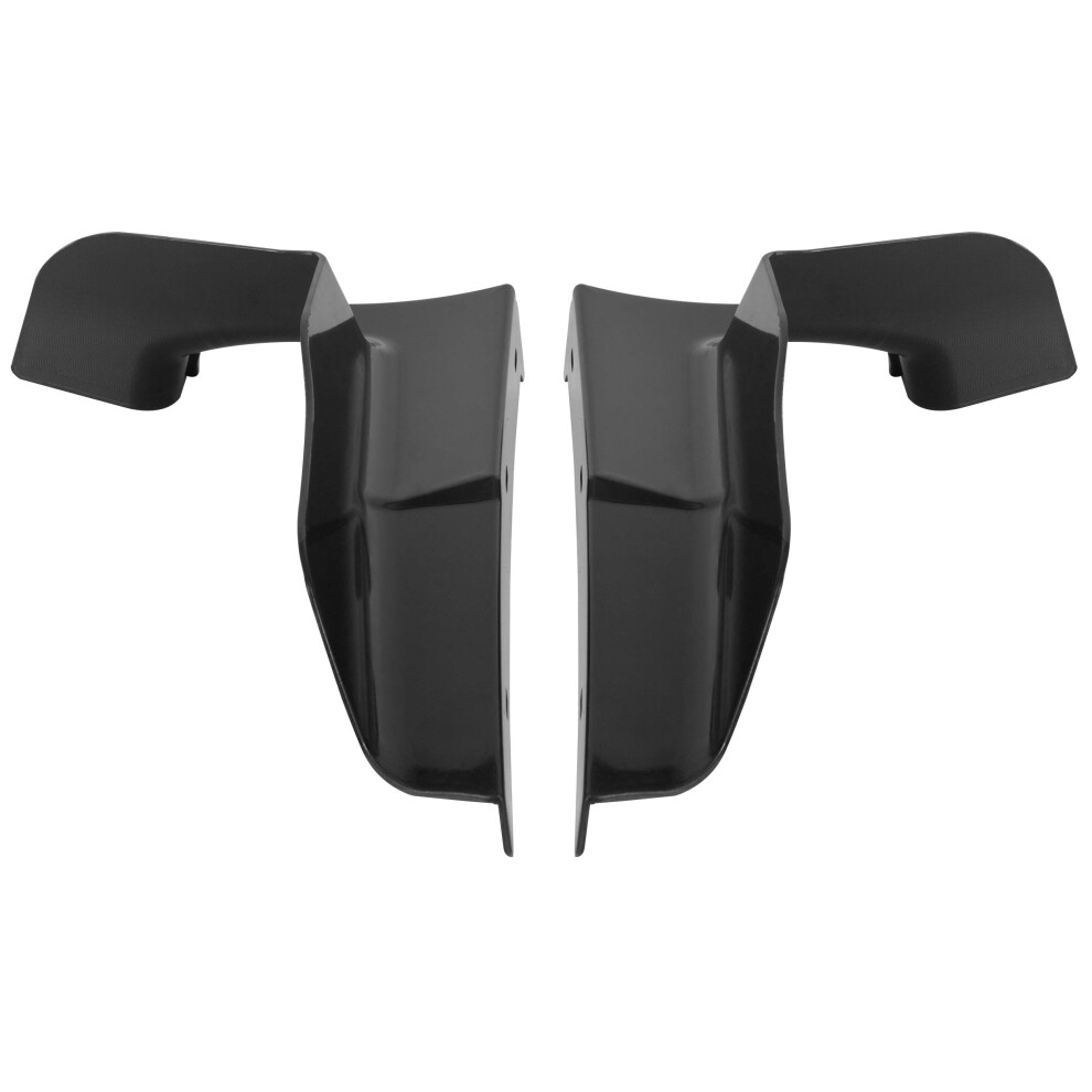 Hecasa Front Bumper Fillers Compatible With 1980-1985 Chevy Chevrolet Caprice/Impala Plastic Set Of 2 Pcs Black 768067221232