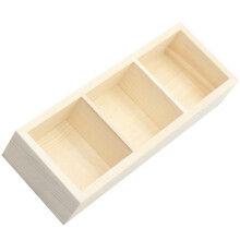 Tea Boxes Light Yellow Wooden Storage For Households 1pack
