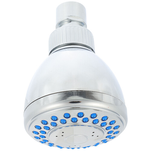 1Pc Adjustable Pressurized Silver Shower Head Plastic for Bathroom