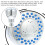 1Pc Adjustable Pressurized Silver Shower Head Plastic for Bathroom 10