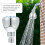 1Pc Adjustable Pressurized Silver Shower Head Plastic for Bathroom 11