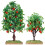 2 mini kunstappelbomen voor treinscène decoratie 7