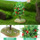 2 mini kunstappelbomen voor treinscène decoratie 9