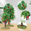 2 mini kunstappelbomen voor treinscène decoratie 10