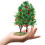 2 mini kunstappelbomen voor treinscène decoratie 4