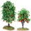 2 mini kunstappelbomen voor treinscène decoratie 5