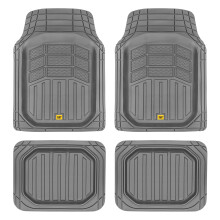 Cat CAMT-9014 (4-delad) Heavy Duty Djupdiskgummi Golvmattor Trim fr att passa fr bil Truck SUV & Van All Weather Totalt skydd Slitstarka liners