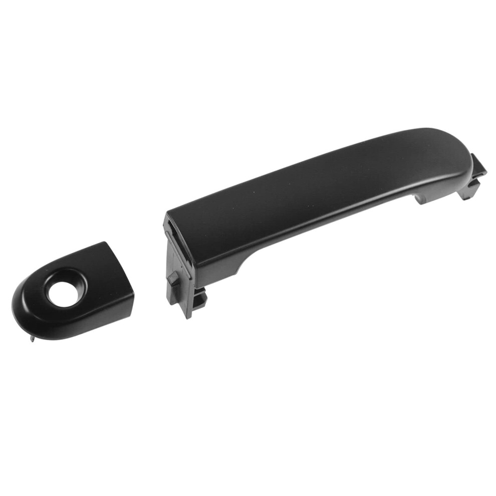 Trq Front Left Exterior Door Handle Drivers Side Compatible With 2007-2012 Nissan Versa Black 191213390658