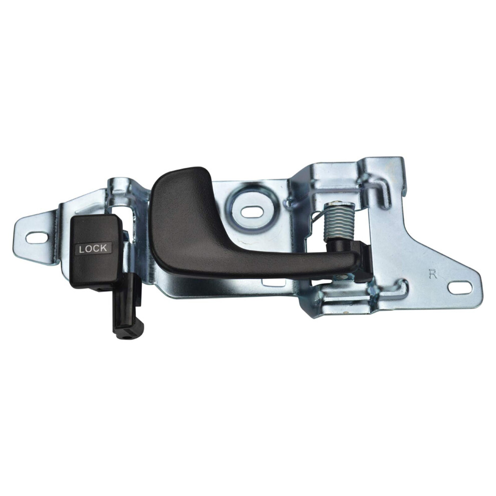 Trq Right Interior Door Handle Passenger Side Compatible With 1992-1995 Honda Civic Ho1353107 Black 191213438008