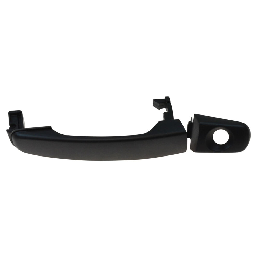 Trq Door Handle Outside Front Left Lh W/Lock Hole For 05-09 Chevy Equinox Black 191213387276