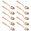 24 stuks mini plastic wegwerplepels voor dessert, , feest 9