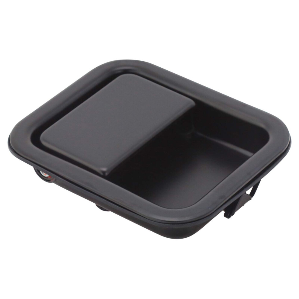 Trq Front Right Exterior Door Handle Passenger Side Compatible With 1997-2006 Jeep Wrangler Ch1311131 Black 191213408834