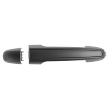 TRQ Rear Exterior Door Handle Black Compatible with 2006-2010 Hyundai Sonata