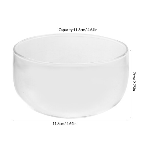 Glazen saladekom transparant hittebestendig 550 ml 1