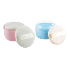 2 stuks baby poederdozen met kwastjes, opbergcontainers