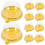 100 Stuks Ronde Plastic Eierdooier Puff Container Transparant 11