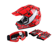 Mldenick prilba schvlen SLMOTO DOT Offroad Street helma Moto helma Motokrosov ctyrkolka Red Spider Helma+Brle+Rukavice