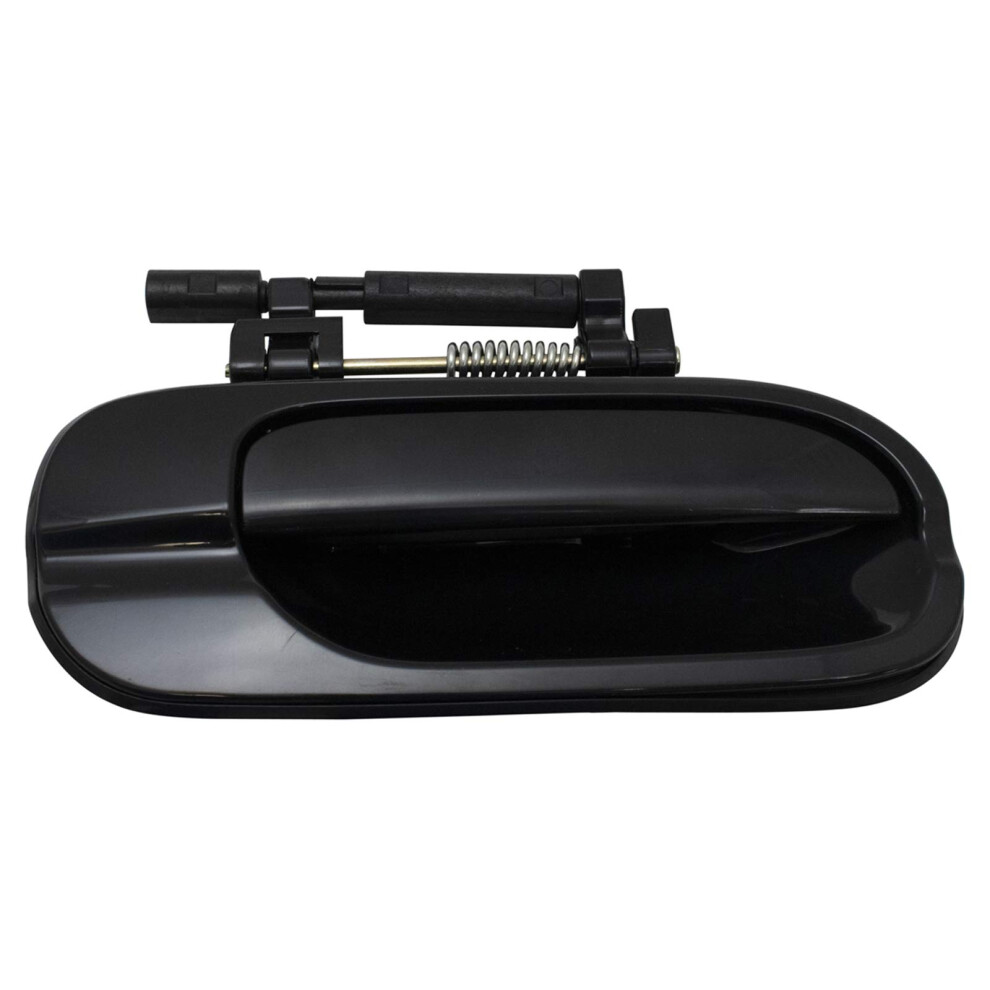 Trq Front Right Exterior Door Handle Passenger Side Compatible With 2000-2006 Nissan Sentra Ni1311118 Black 191213455135