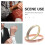 2 elastische metalen overhemdknoopbandjes en dames 9
