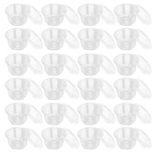 50 dessertbekers met , plastic voor pudding, , ijs