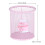 Runder Desktopmüllbehälter Pink Stiftehalter 3