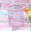 Runder Desktopmüllbehälter Pink Stiftehalter 6