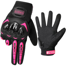 LVNRIDS Motorhandschoenen met touchscreen Heren en Dames Racehandschoenen voor Motocross BMX ATV MTB Rijden Fietsen Roze XL