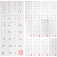 1 set alltags-aufkleber für notizbücher, kalender und datumsmarkierung