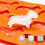 3Stk 9- Silikon Eiswürfelform Kuchenform DIY Eismacher Orange 11