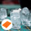 3Stk 9- Silikon Eiswürfelform Kuchenform DIY Eismacher Orange 3