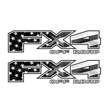TIRESFX FX4 Off Road Decal USA Bandiera nera Adesivo sostitutivo F 150 Emblema da comodino per camion 4x4 Super Duty F250 F350 F450