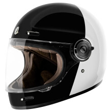 TORC T1 Cascos de motocicleta retro integrales unisex para adultos, color negro brillante Fifty One Fifty XX-Large