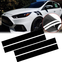 Xotic Tech Fender Stripes Hash Marks Vinile adesivo universale compatibile con auto camion adesivo Racing Stripe (nero)