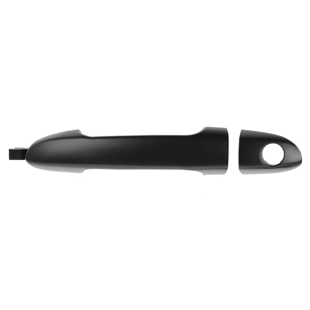 Trq Front Left Exterior Door Handle Drivers Side Compatible With 2004-2009 Kia Spectra 2005-2009 Spectra5 Ki1310118 Black 191213413203