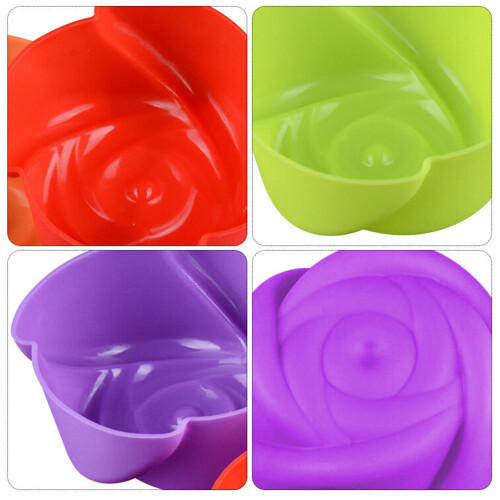 12 silikon -muffin-förmchen für pudding, , 2