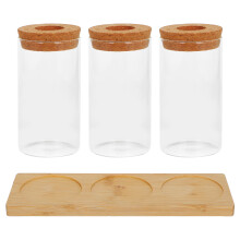 Plant Propagation Terrarium: Set 3 Vasi , , Vassoio Legno