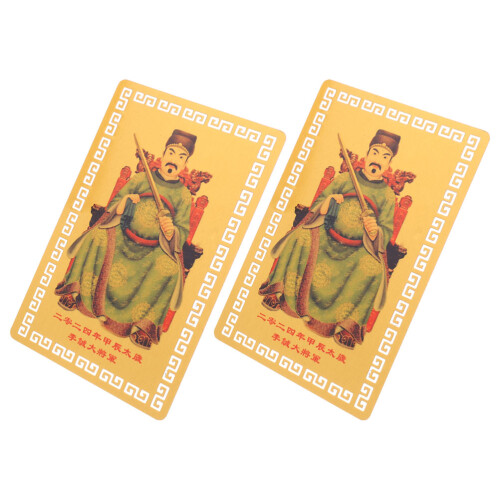 8 Pièces Cartes Tai Sui De Protection 1