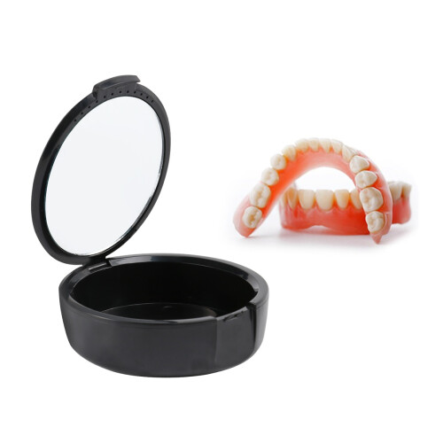 1 Para Aparelho Dentário Com Tampa E Ventilação (Preto)