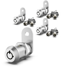 inBovoga 3 csomagos szekrnyzrak kulccsal 1-1/8"""" btyks zr, egyformn kulcsos lakaut zrak trolajthoz lakkocsi rekesz trolzrak cinktvz