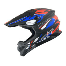 1Storm Motokrosov helma pro dospel na sjezdov horsk kolo Helma BMX MX ATV Dirt Bike Storm Style HF803; Boure cerven modr